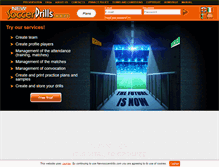 Tablet Screenshot of newsoccerdrills.com